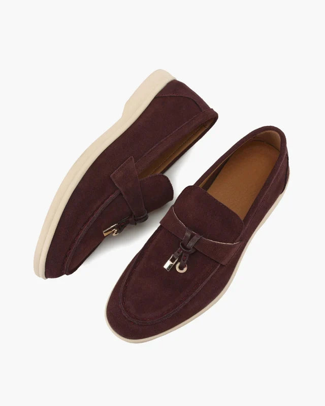 Old Money Suede Lady Loafers